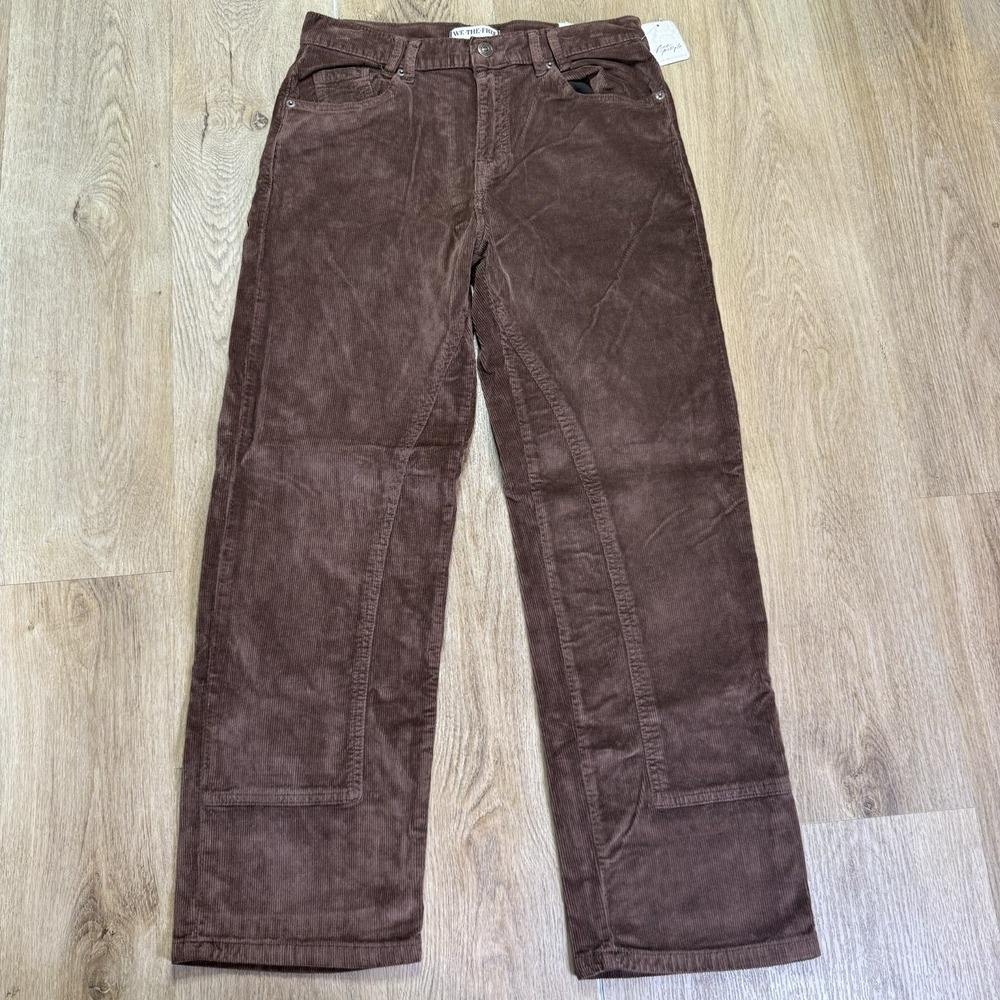 WE THE‎ FREE Risk Taker Cord Jeans Women's Size 29 Chocolate Truffle Brown NWT